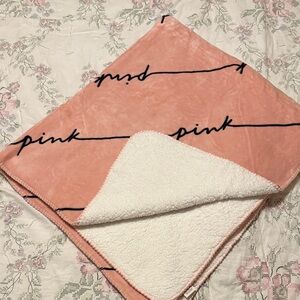 PINK Victoria's Secret Blush Throw Blanket